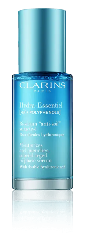 Hochwertig Clarins Hydra-Essentiel [HA²] Bi-Sérum „Anti-Soif“ Suractivé (30 ml)