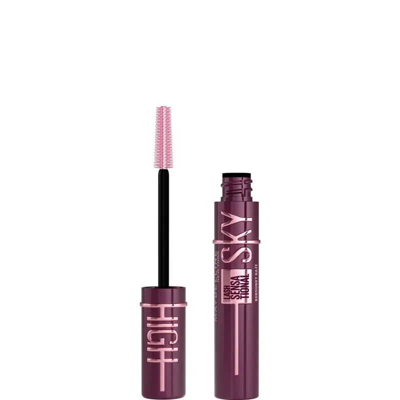 Preiswert Maybelline Lash Sensational Sky High Volumizing and Thickening Eyelash Lengthening Mascara - Burgundy Haze