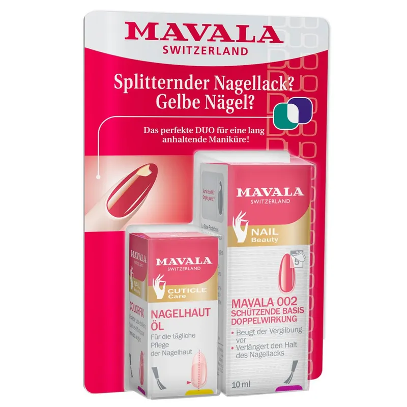 Kostenloser Rückversand Mavala Duo - Splitternder Nagellack, gelbe Nägel
