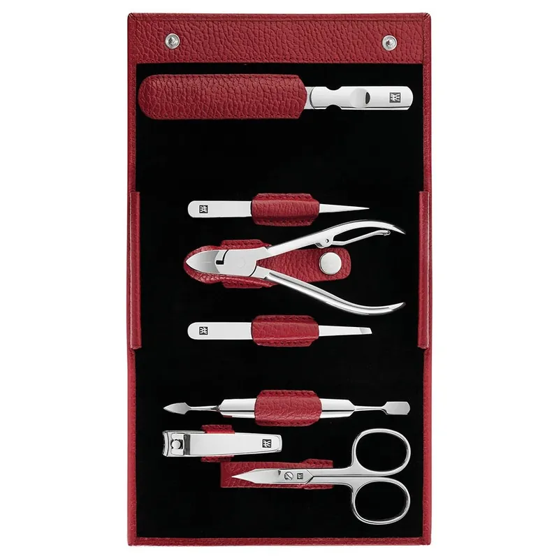 Geld-Zurück-Garantie Zwilling Classic Maniküre Set 7 teilig in Rot