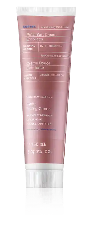 Kostenfreie Lieferung Korres Apothecary Wild Rose Care Petal Soft Cream Exfoliator (150 ml)