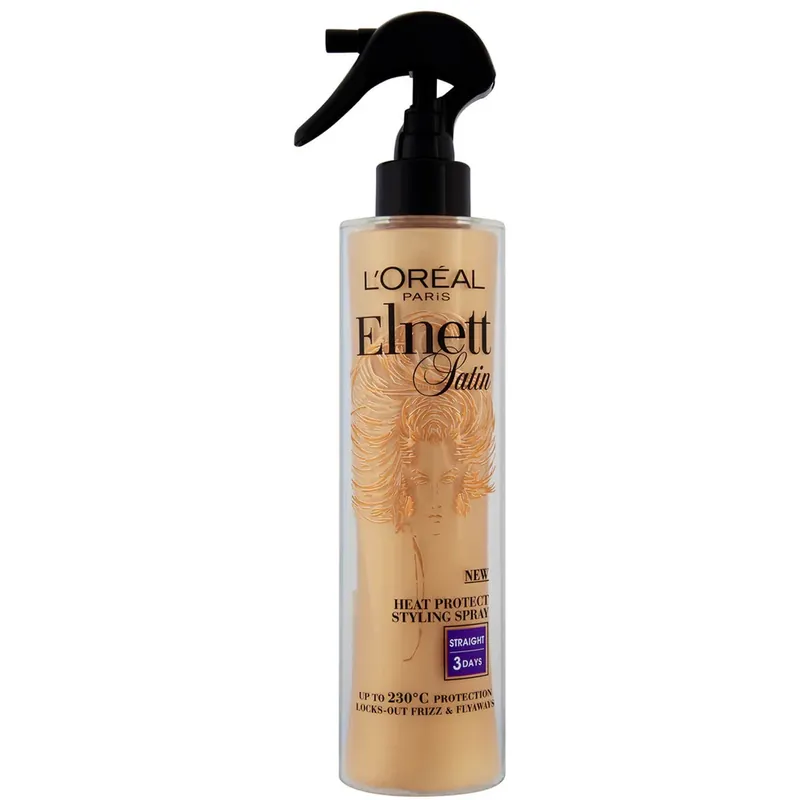 L'Oreal Paris Elnett Satin Heat Protect Spray - Straight (170 ml) Knallerangebot