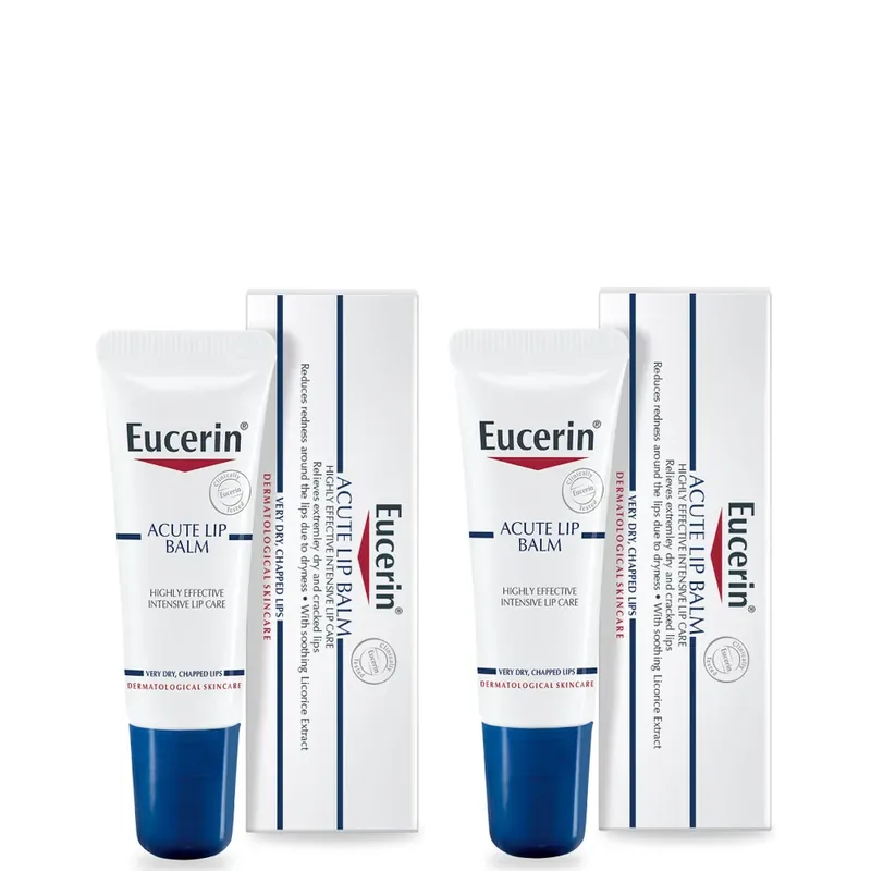 Eucerin Dry Skin Acute Lip Balm Duo 2 x 10ml Kostenloser Rückversand
