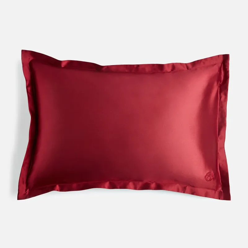 Markenprodukt ESPA Oxford Edge Silk Pillowcase - Claret Rose