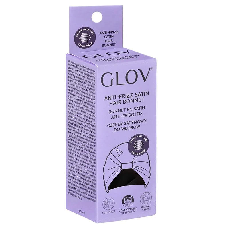 Neue Kollektion GLOV Anti-Frizz Satin Hair Bonnet - Black