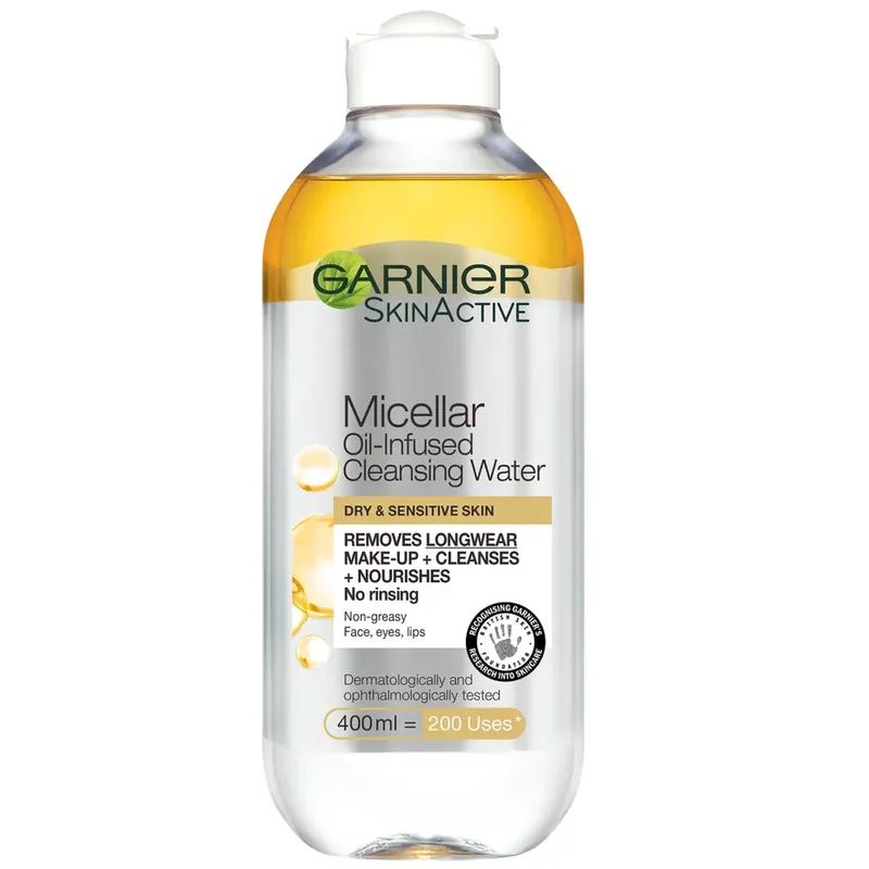 Letzte Chance Garnier Mizellenwasser Oil Infused Gesichtsreinigung und Make-up-Entferner 400 ml