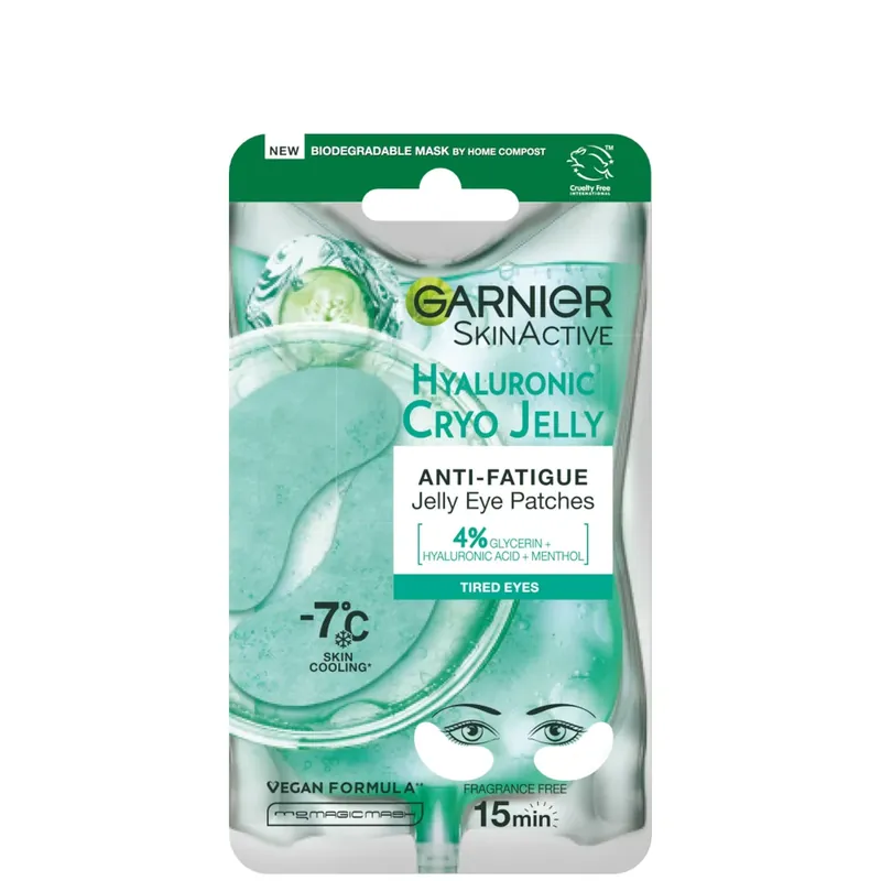 Exklusiv Garnier Anti-Müdigkeit Hyaluronsäure und Eisgurken-Kryo-Gelee-Augen-Patches