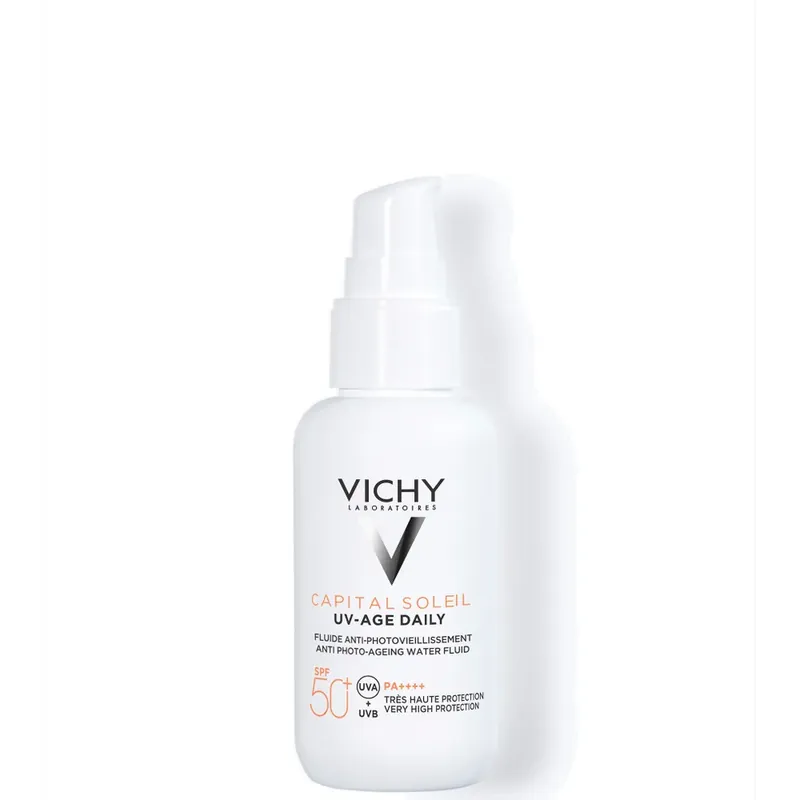 Kostenloser Rückversand VICHY Capital Soleil UV Age Daily SPF 50+ Invisible Sun Cream with Niacinamide 40ml