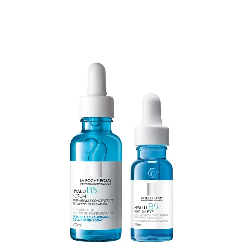La Roche-Posay Replump and Hydrate Hyalu B5 Duo: Face Serum and Eye Cream Hyaluronic Acid Concentrated Care Top-Qualität