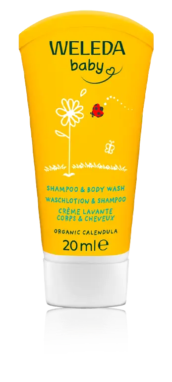 Weleda Baby Calendula Waschlotion & Shampoo (20 ml) Kracherpreis