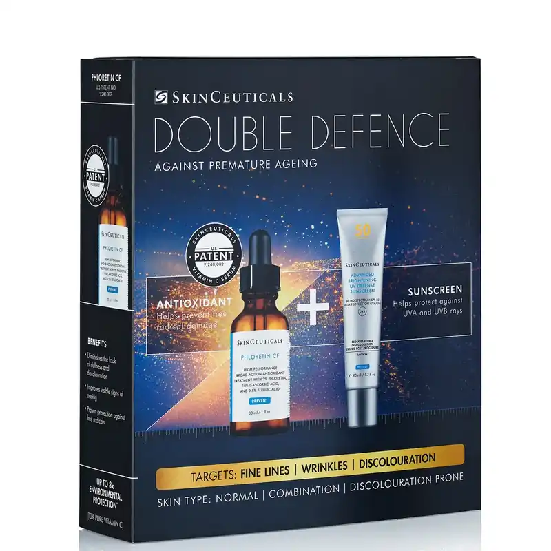 Heute Kaufen SkinCeuticals Double Defence Phloretin CF Kit für zu Verfärbungen neigendes Mischhaut