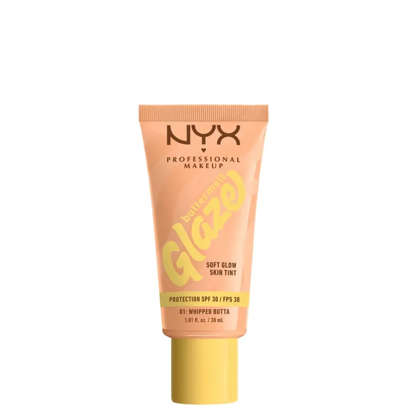 Neu NYX Professional Makeup Buttermelt Glaze Soft Glow Skin Tint + SPF/FPS 30 Foundation (Various Shades)