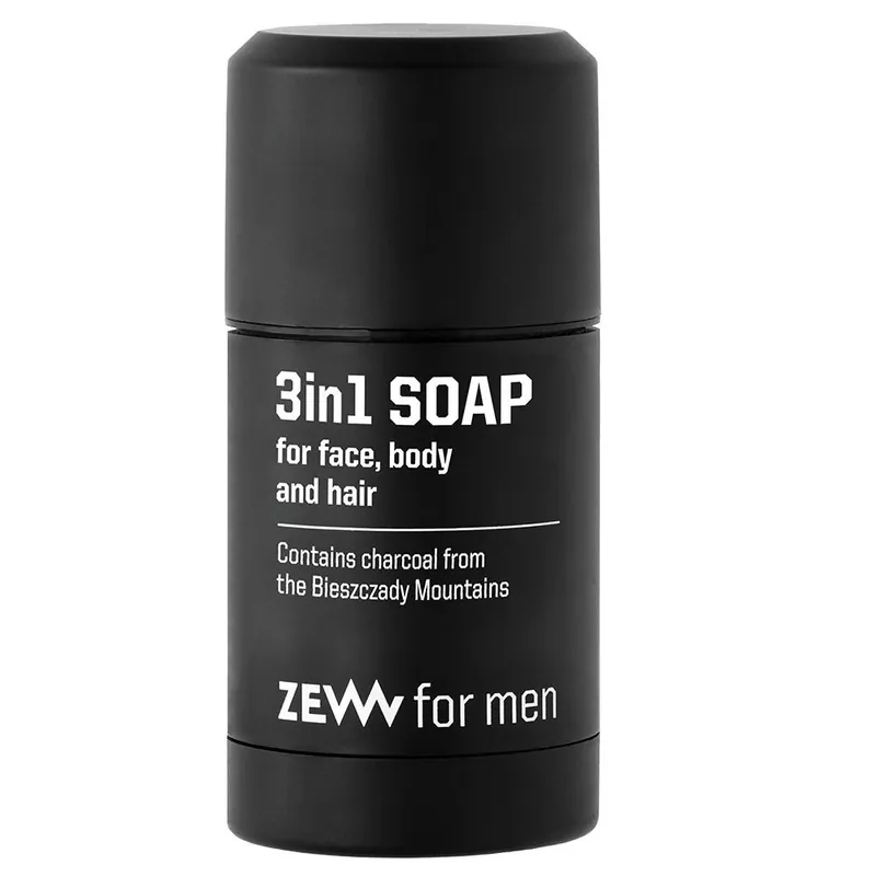 ZEW for Men 3in1 Soap with Charcoal 85 g Versand Am Gleichen Tag