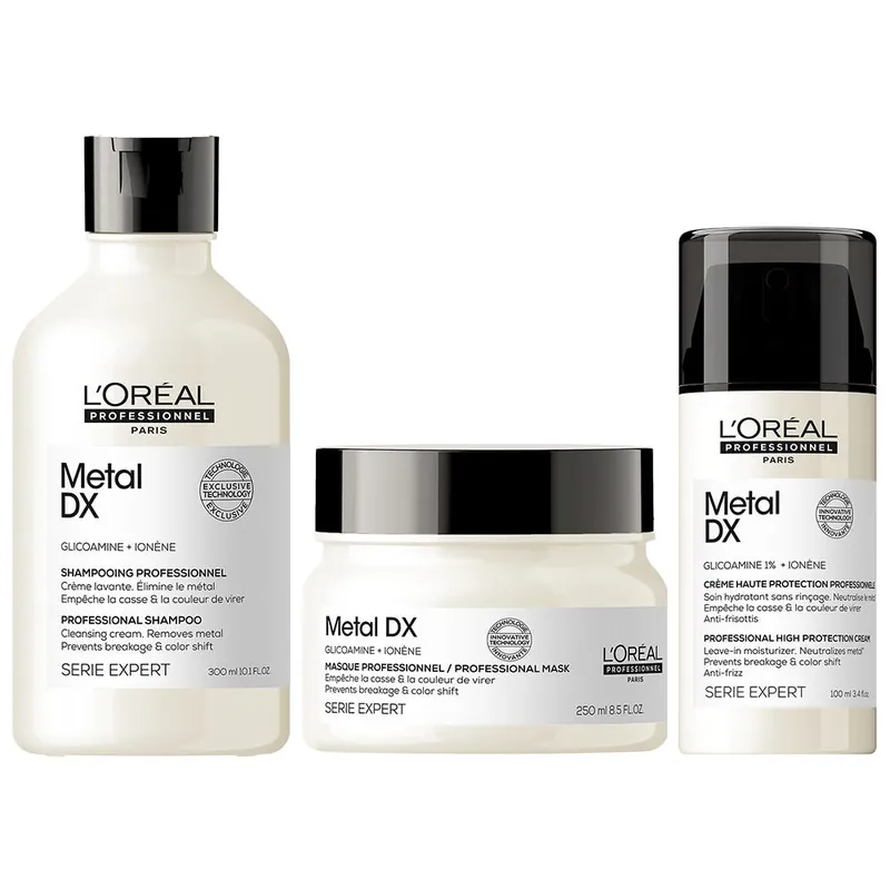 Knallerangebot L'Oréal Professionnel Paris Serie Expert Metal DX Pflegeset UV-Schutz Bundle