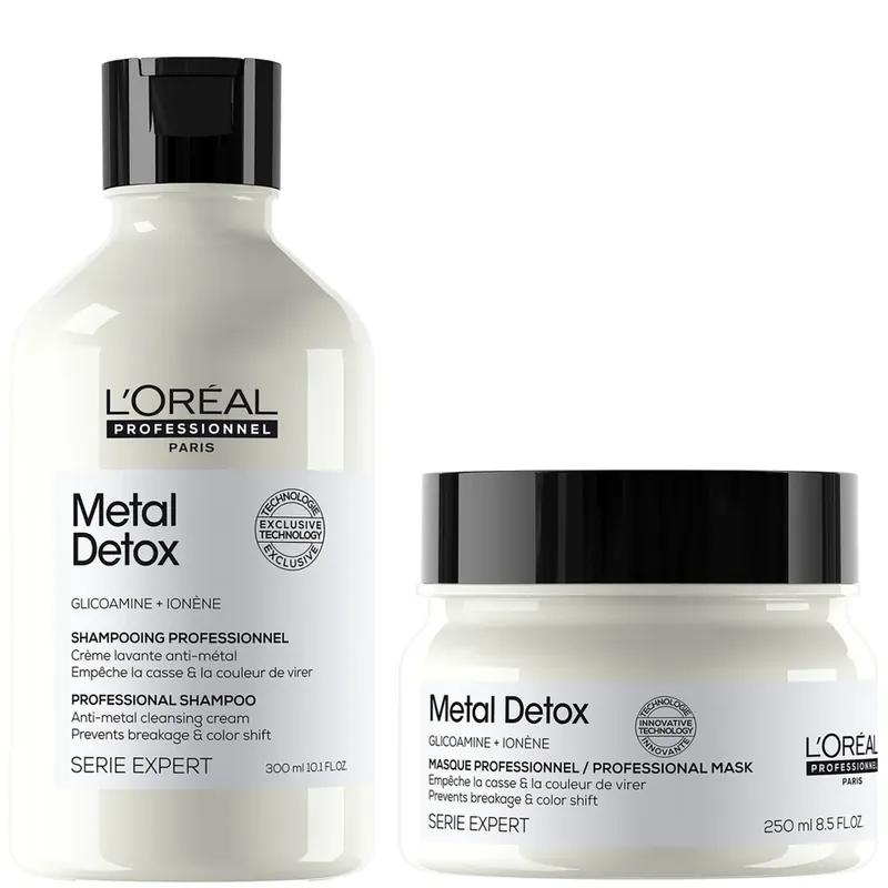 Heute Kaufen L'Oréal Professionnel Metal Detox Shampoo and Masque Bundle