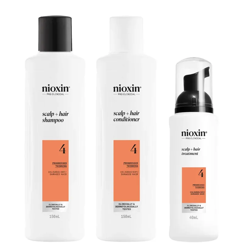Preis Gesenkt NIOXIN Scalp and Hair Thickening System 4 for Coloured Dry and Damaged Hair with Progressed Thinning Trial Kit