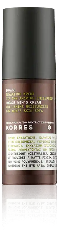 Korres Men's Borage Cream Anti-Shine Moisturiser SPF 6 (50 ml) Sale