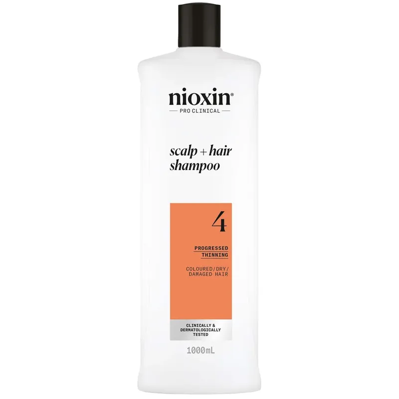 NIOXIN Scalp and Hair Thickening System 4 Shampoo for Coloured Dry and Damaged Hair with Progressed Thinning 1L Preiswert