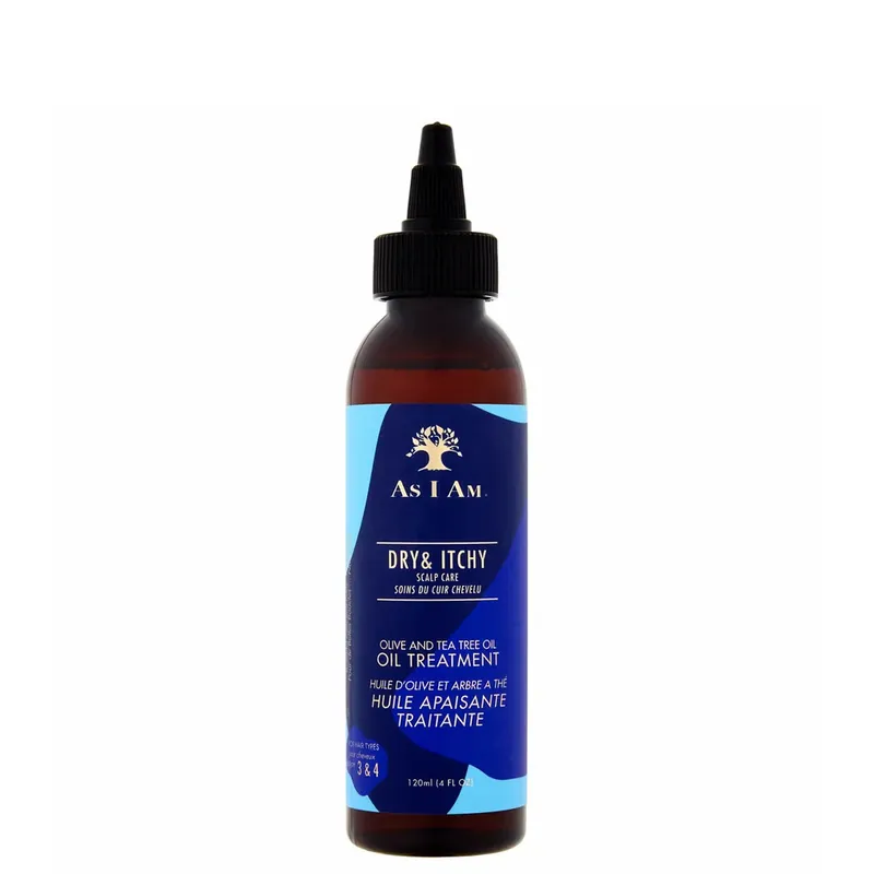 Beliebt As I Am Pflege für Trockene und Juckende Kopfhaut Oliven- und Teebaumöl-Behandlung 120 ml