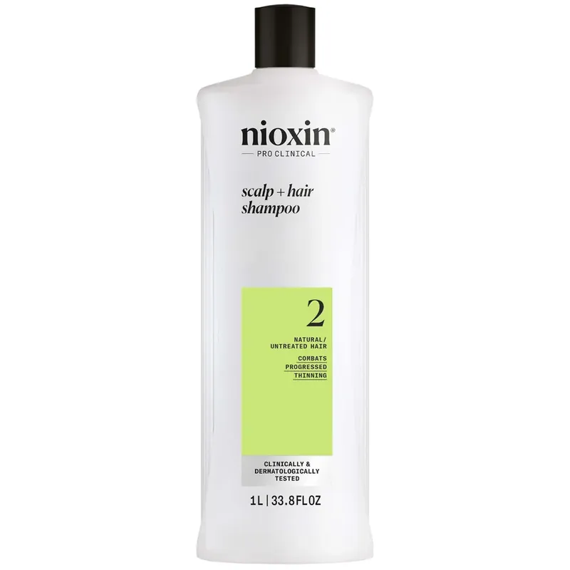 NIOXIN Scalp and Hair Thickening System 2 Shampoo for Natural Hair with Progressed Thinning 1L Mengenrabatt