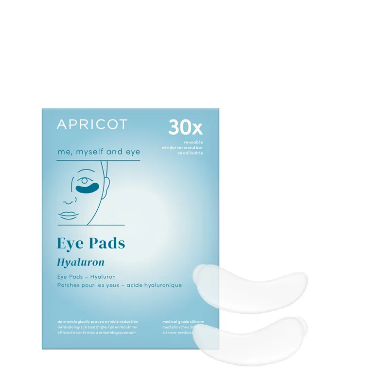 APRICOT Wiederverwendbare Augen Pads mit Hyaluron Kostenloser Rückversand