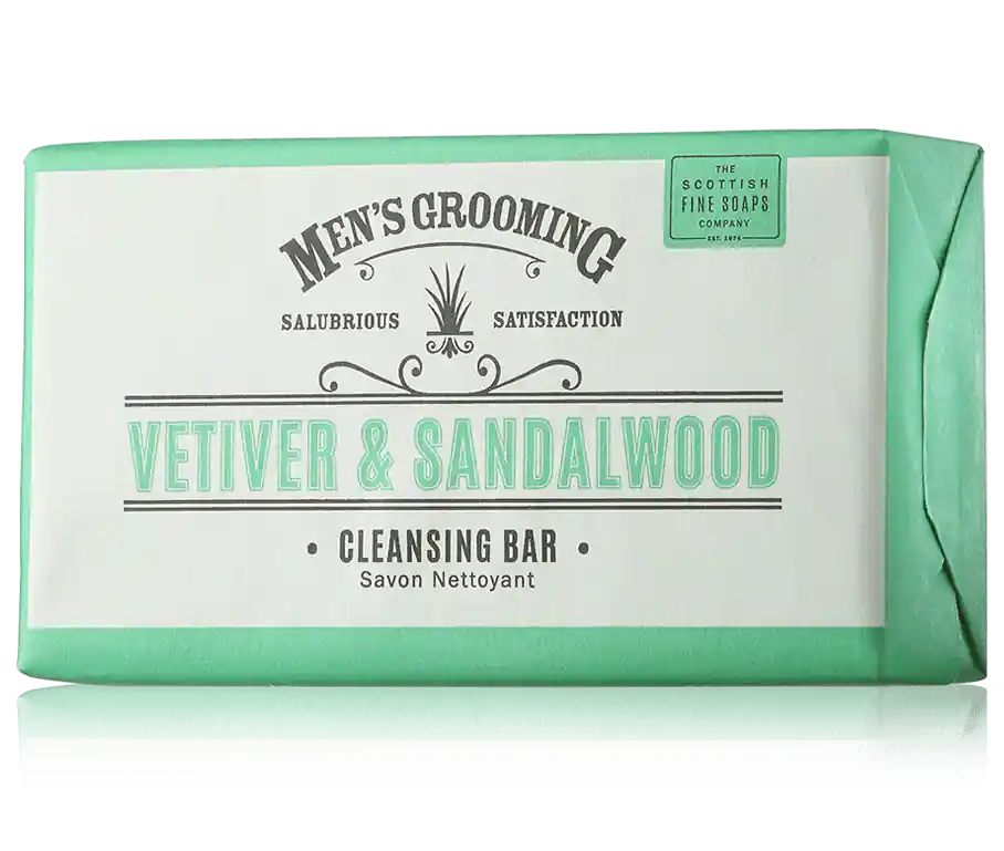 Heißes Angebot Scottish Fine Soaps Men's Grooming Vetiver & Sandalwood Cleansing Bar (220 g)
