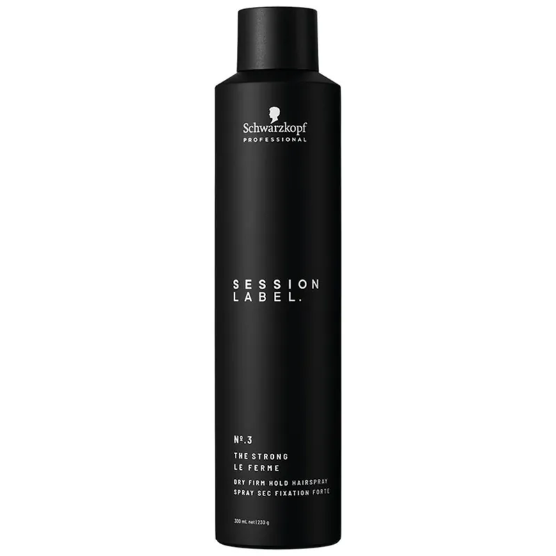 Schnäppchen Schwarzkopf Session Label The Strong Dry Firm Hold Hairspray 300 ml