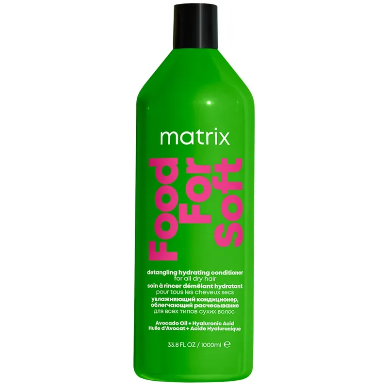 Zertifiziert Matrix Food For Soft Entwirrspülung mit Avocadoöl und Hyaluronsäure für trockenes Haar 1000 ml