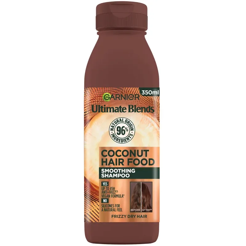Heißes Angebot Garnier Ultimate Blends Smoothing Hair Food Coconut Shampoo For Frizzy Hair 350 ml