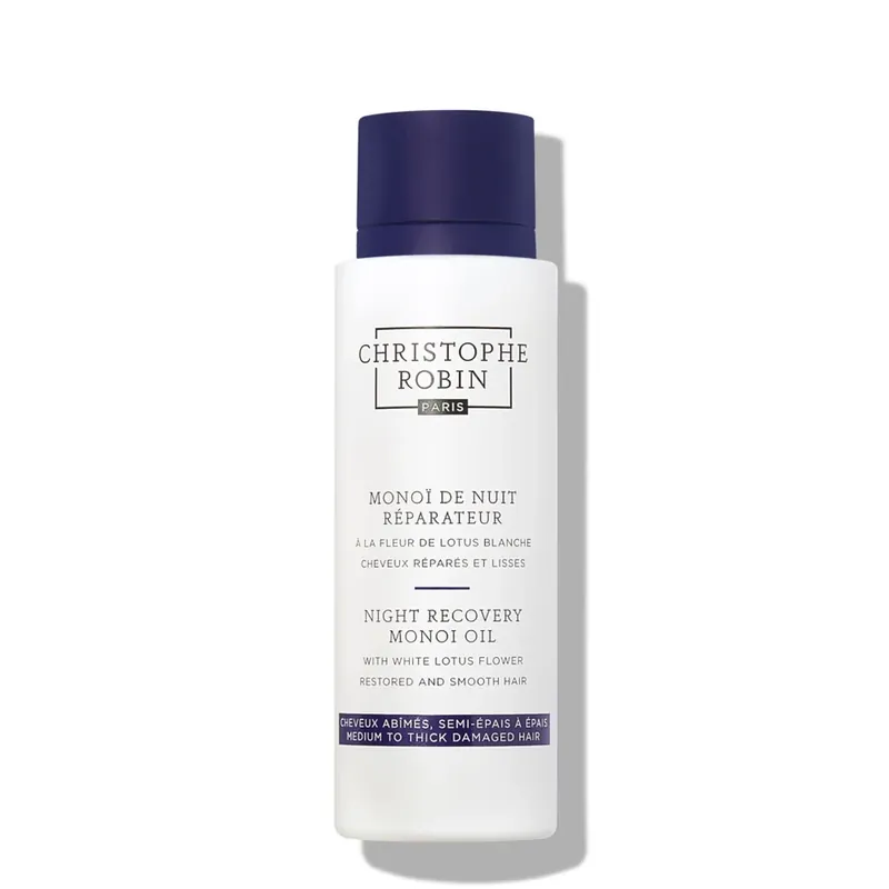 Christophe Robin Night Recovery Monoï Oil with White Lotus Flower 92ml Knallerangebot