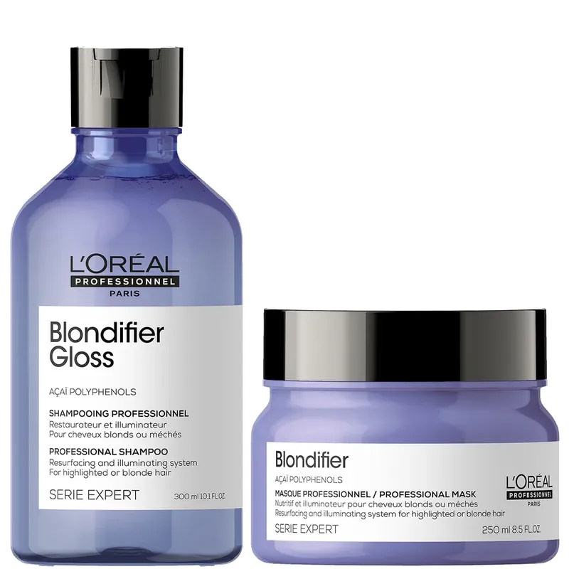 Meistverkauft L'Oréal Professionnel Serie Expert Blondifier Gloss Shampoo and Masque Duo