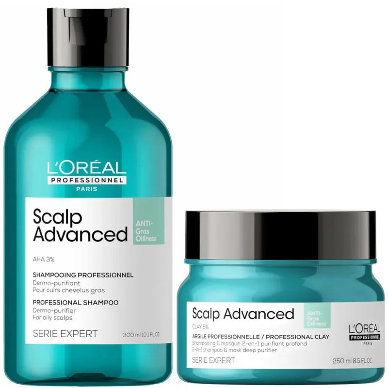 L'Oréal Professionnel Serié Expert Scalp Advanced Anti-Oiliness Hair Shampoo and Mask Duo Gleich Bestellen