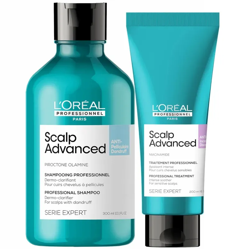 L'Oréal Professionnel Serié Expert Scalp Advanced Anti-Dandruff Shampoo and Hair Treatment Routine Exklusiv