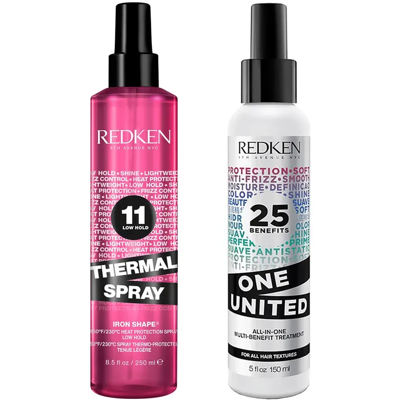 Kostenfreie Lieferung Redken Thermal Spray 250ml and One United 150ml Bundle