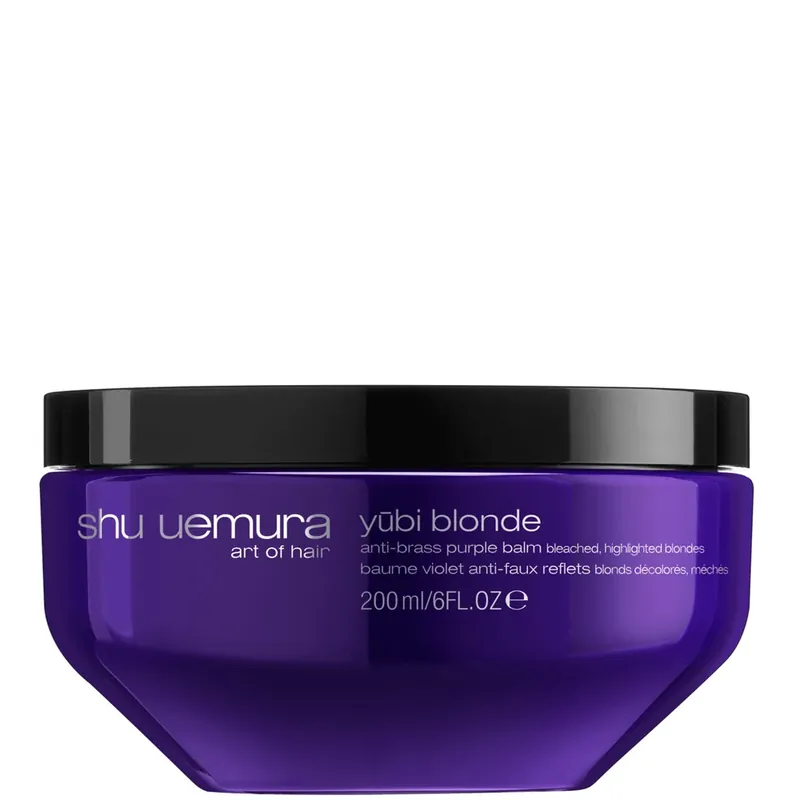 Shu Uemura Art of Hair Yubi Blonde Anti-Brass Purple Balsam für gebleichtes, gesträhntes blondes Haar 200 ml Schnäppchen