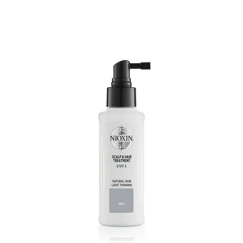 NIOXIN 3-Part System 1 Scalp and Hair Treatment for Natural Hair with Light Thinning 100ml Hochwertig