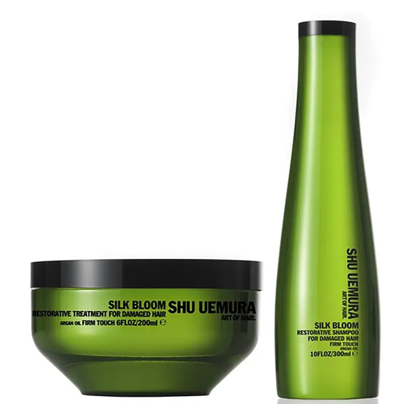 Shu Uemura Art of Hair Silk Bloom Shampoo (300ml) und Behandlung (200ml) Angebot