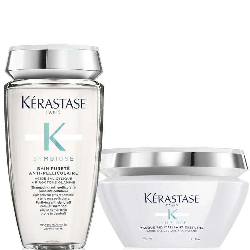 Solange Der Vorrat Reicht Kérastase Symbiose Anti-Dandruff Cleanse and Nourish Duo for Oily Scalps