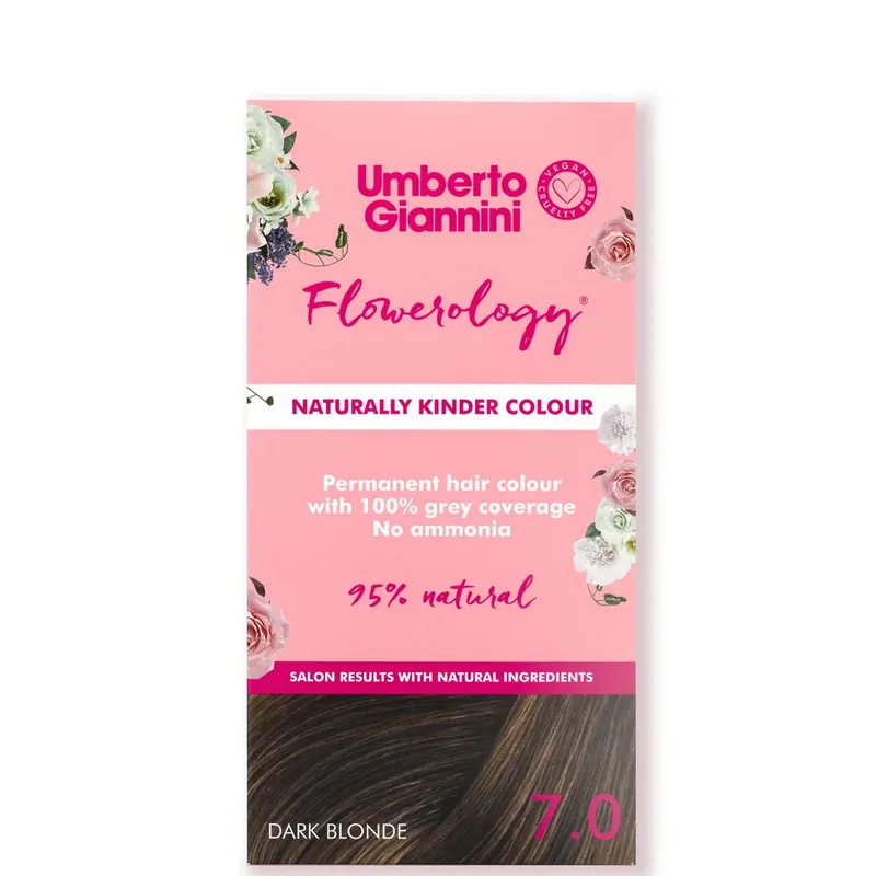 Umberto Giannini Flowerology Naturally Kinder Colour - Dunkelblond 7.0 195 ml Beliebt