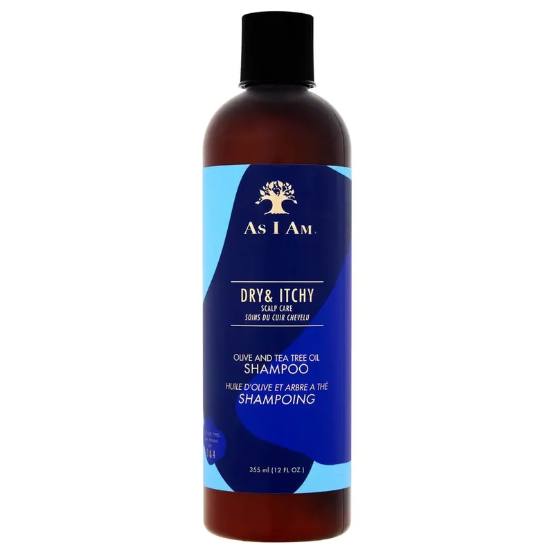Online Kaufen As I Am Pflege für Trockene und Juckende Kopfhaut Oliven- und Teebaumöl-Shampoo 355 ml