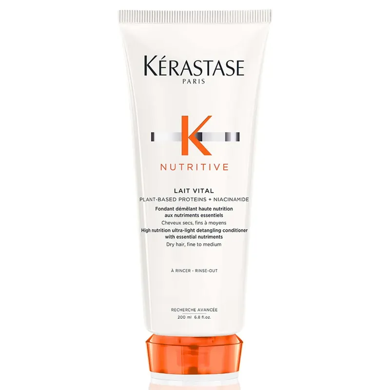 Highlight Kérastase Nutritive Lait Vital Nährstoffreiche Ultra-Leichte Spülung für Trockenes, Feines bis Mittleres Haar 200 ml