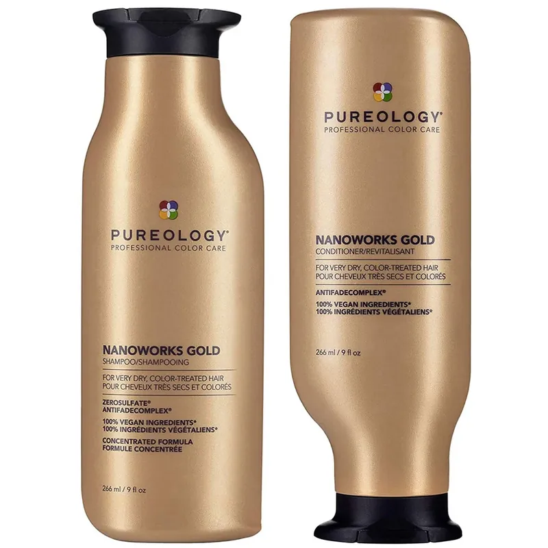 Pureology Nanoworks Gold Shampoo and Conditioner Bundle for Dry, Tired Hair, Sulphate Free for a Gentle Cleanse Beliebt