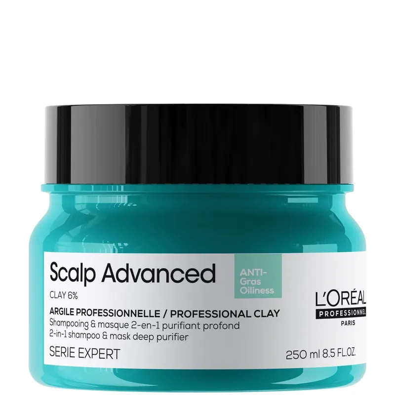 L'Oréal Professionnel Serié Expert Anti-Fettigkeit Tiefenreinigende 2-in-1 Kopfhaut-Ton-Haarmaske 250 ml Abverkauf