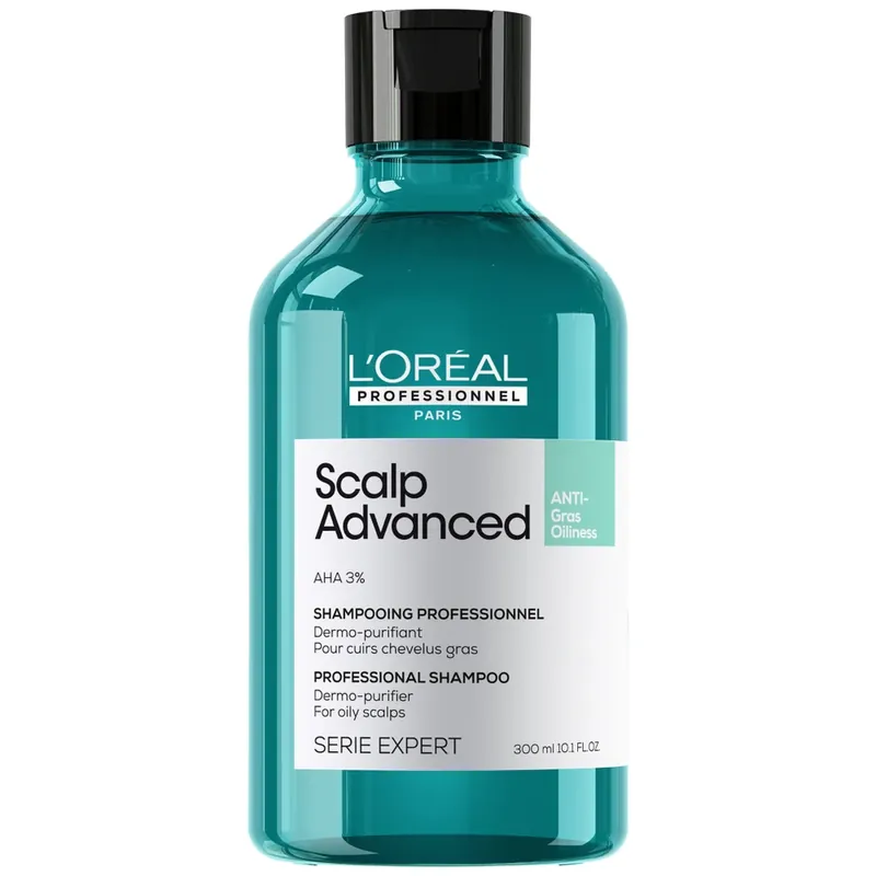 Mengenrabatt L'Oréal Professionnel Serié Expert Fortschrittliches Anti-Fettigkeit Hautreinigendes Kopfhaut-Shampoo 300 ml