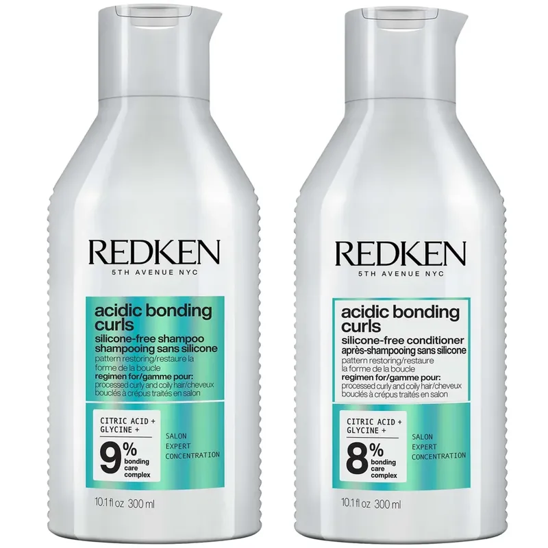Kostenloser Rückversand Redken Acidic Bonding Curls Silicone-Free Shampoo and Conditioner Bundle for Restoring Damaged Curly and Coily Hair