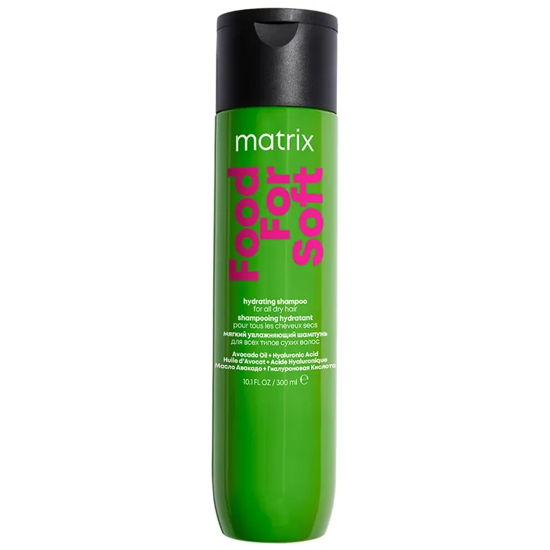 Ausverkauf Matrix Food For Soft Feuchtigkeitsspendendes Shampoo mit Avocadoöl und Hyaluronsäure für trockenes Haar 300 ml