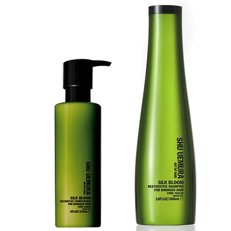 Shu Uemura Art of Hair Silk Bloom Shampoo (300ml) und Spülung (250ml) Neue Ware