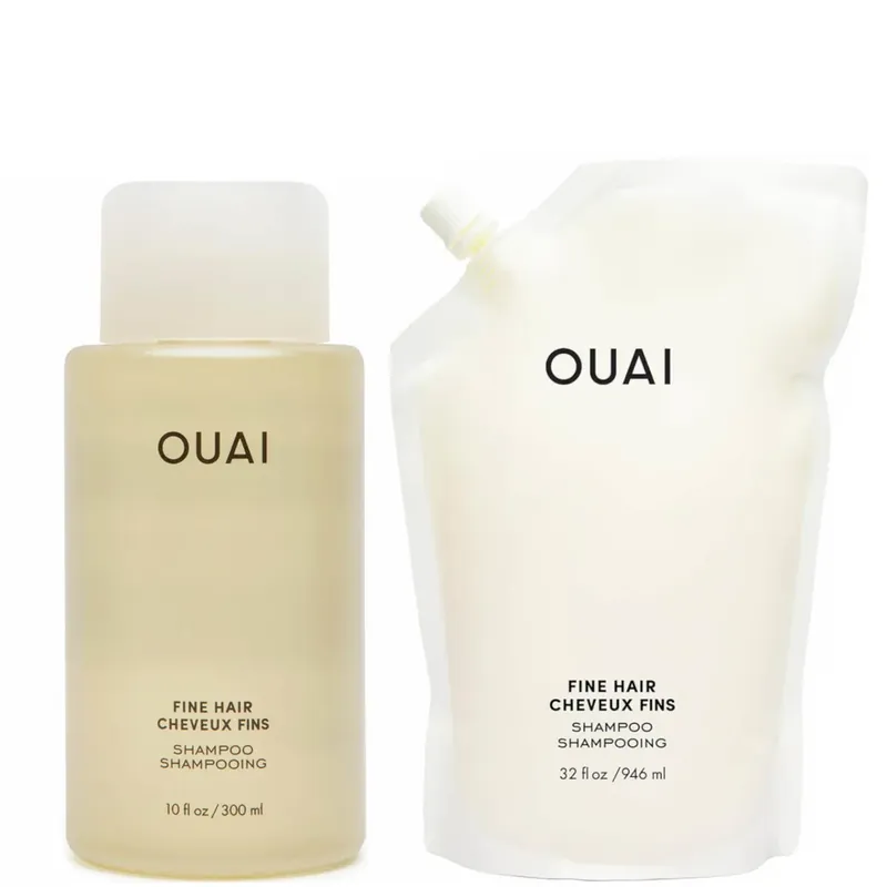 Günstig OUAI Fine Shampoo and Refill Bundle