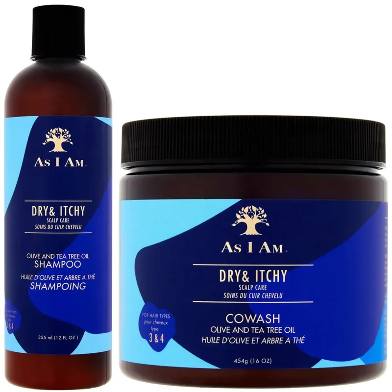 Weltweiter Versand As I Am Dry & Itchy Scalp Care Olive and Tea Trea Oil Shampoo & Co-Wash