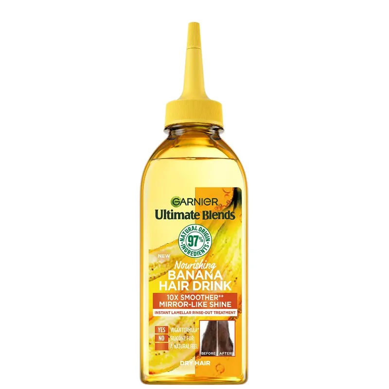 Jetzt Bestellen Garnier Ultimate Blends Nährende Banane Flüssige Haar-Drink-Spülung für Trockenes Haar 200 ml